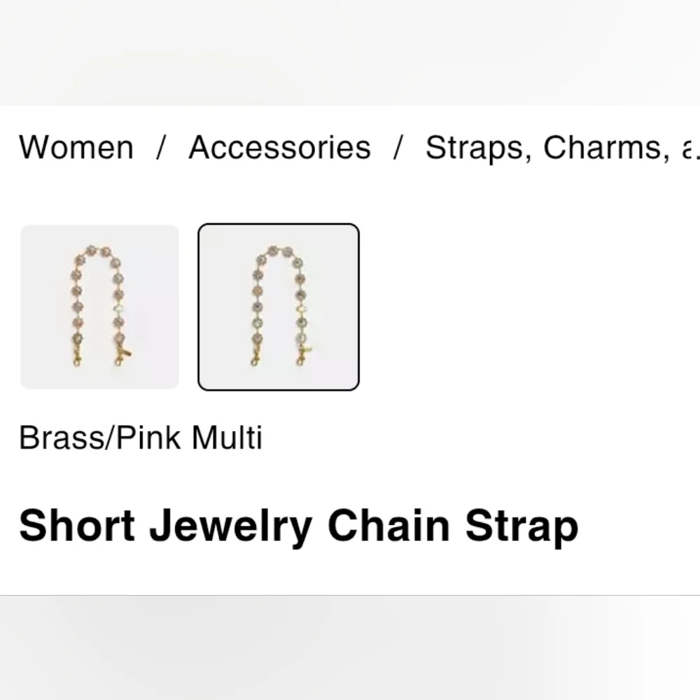 NWT Coach Short Jewerly Chain Strap - Picture 2 of 6